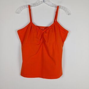 Relativity Women's XL Cropped Tank Top Orange